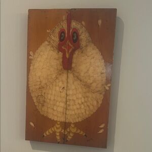 Hand-Painted Chicken Wall Art
